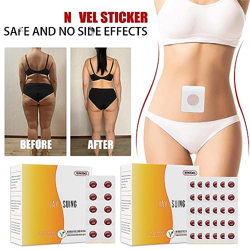 Rosarden 100Pcs Belly Patch, Toning Contouring Firming Patches, Navel Sticker, Sweatproof Patches Rosarden uk supplements