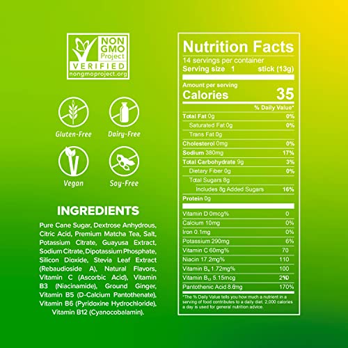 Liquid I.V. Hydration + Energy Multiplier - Lemon Ginger - Hydration Powder Packets Liquid I.V. uk supplements