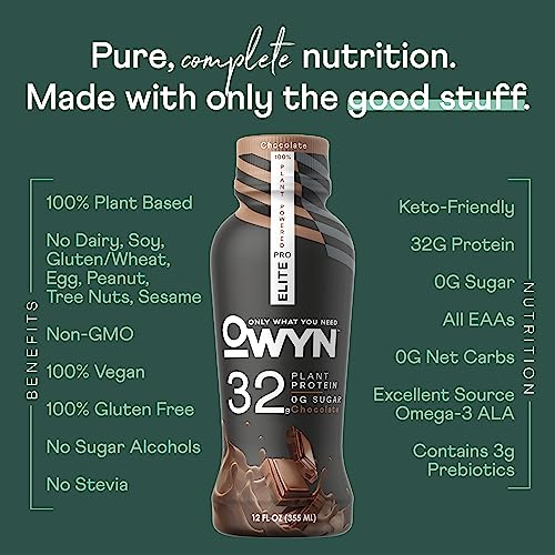 OWYN Only What You Need Pro Elite Vegan High Protein Keto Shake, 32g Protein OWYN Only What You Need uk supplements