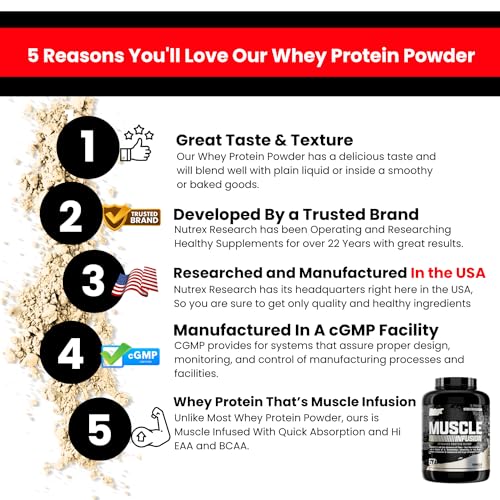 Nutrex Research Whey Protein Powder, Vanilla Muscle Infusion Whey Isolate w/EAA Nutrex Research uk supplements