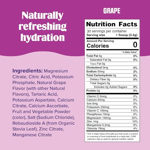 Ultima Replenisher Daily Electrolyte Drink Mix – Grape, 30 Servings – Hydration Powder Ultima Replenisher uk supplements