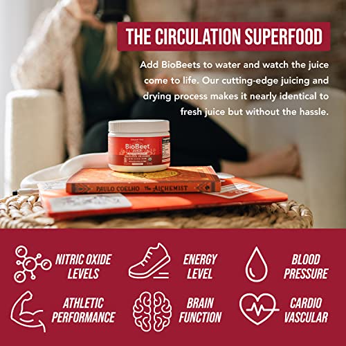 BioBeet Max Strength Beet Root Juice Powder – 20:1 Concentrate, Each Serving Derived Triquetra Health uk supplements