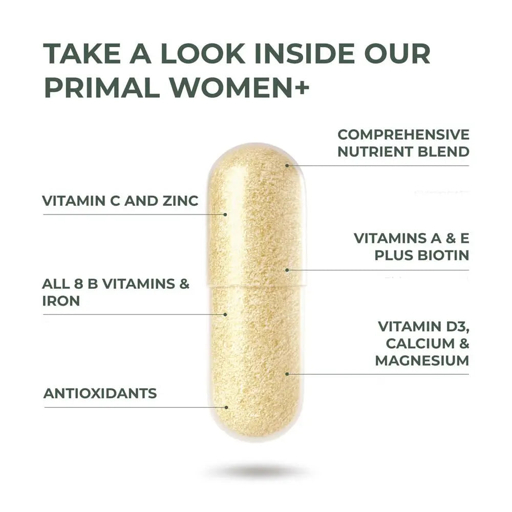 Primal Harvest Multivitamin for Women Vitamin A, Vitamin C, Vitamin D and E, Vitamin B12, B6, Biotin, Zinc Supplements Primal Harvest uk supplements