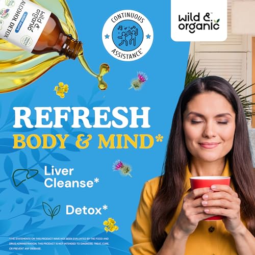 Wild & Organic Alcohol Detox Supplement - Liver Cleance & Repair Formula - Anti Alcohol Wild & Organic uk supplements