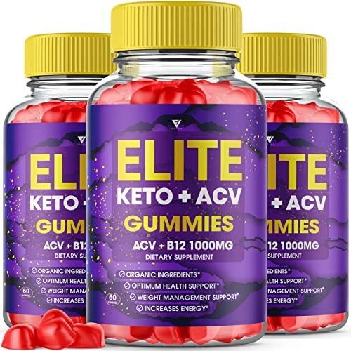 (3 Pack) Elite Keto ACV Gummies AVC, Elite Keto Plus ACV Advanced Weight Loss Gummies Fyvus uk supplements