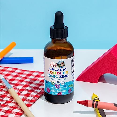 MaryRuth Organics USDA Toddler Liquid Drops | Zinc Sulfate | Immune Support Supplement| Skin Health | Vegan | Formulated for Ages 1-3 | Delicious Berry Flavor | 1 Month Supply | 2 Fl Oz MARYRUTH'S uk supplements