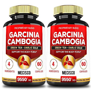 Garcinia Cambogia 9550mg - 4 Month Supply - Supplement for Men and Women - A Natural Mecisco uk supplements