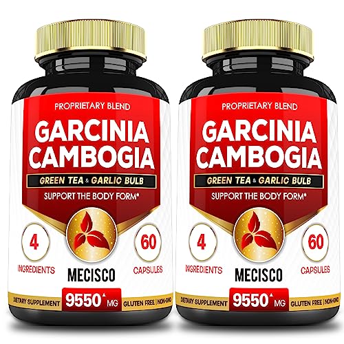 Garcinia Cambogia 9550mg - 4 Month Supply - Supplement for Men and Women - A Natural Mecisco uk supplements