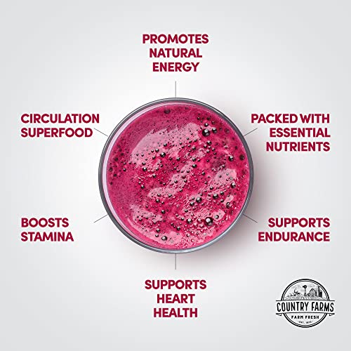 COUNTRY FARMS Bountiful Beets Powder, Wholefood Beet Extract Superfood, Natural Nitric COUNTRY FARMS uk supplements