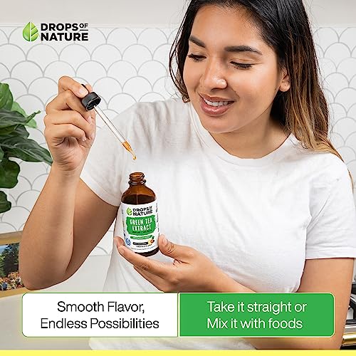 Green Tea Extract - 1000mg - 50% EGCG - Green Tea Liquid Drops, 4x more Powerful than Drops Of Nature uk supplements