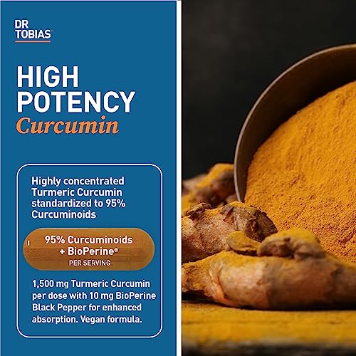 Dr. Tobias Turmeric Curcumin Supplement with BioPerine & Black Pepper, Extra Strength Dr. Tobias uk supplements