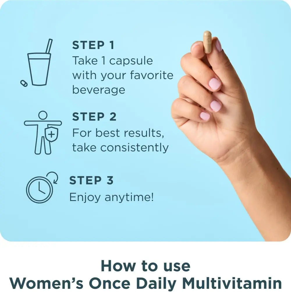 Ancient Nutrition Multivitamin for Women, Women's Once Daily Supplement, Methlyated Vitamin B, C, K2, Magnesium, Folate & Iron, Supports Bone Health, 30 Count Ancient Nutrition uk supplements