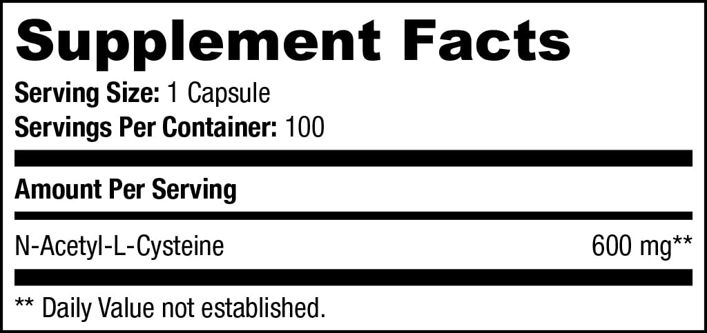 SAN N-Acetyl-L-Cysteine (NAC), Immune, Respiratory, Liver Health, NAC 600 mg, Potent antioxidant Support, Free-radicals, Easy to Absorb, 100 Capsules SAN uk supplements