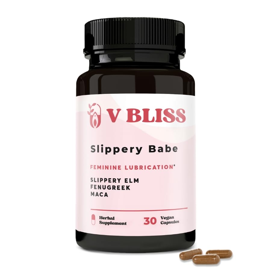 V Bliss Slippery Babe Vaginal Moisturizer Capsules | Relieves Vaginal Dryness with Slippery Elm V Bliss uk supplements