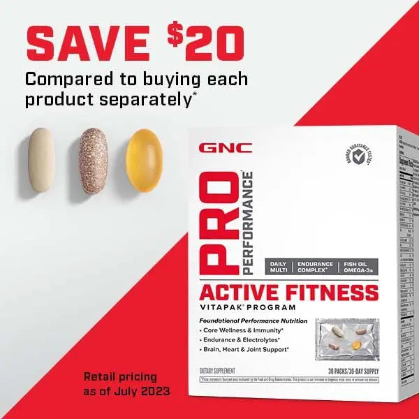 GNC Pro Performance Active Fitness Vitapak Program | 30 Servings GNC uk supplements