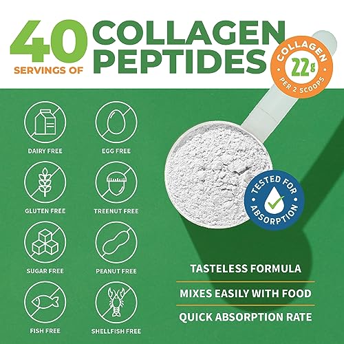Collagen Peptides Powder Unflavored - Hydrolyzed Collagen Protein ForestLeaf uk supplements