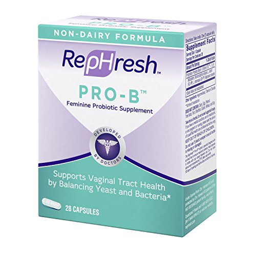 NEW RepHresh Pro-B Feminine Probiotic Supplement Non- Dairy Formula/Vegetarian Capsule, 28ct Rephresh uk supplements