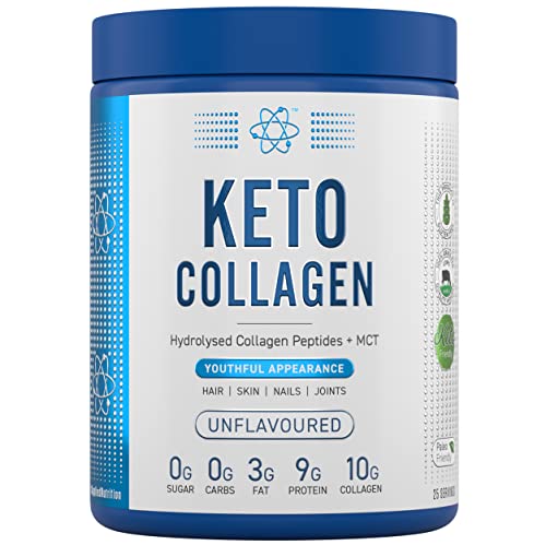 Applied Nutrition Keto Protein Powder, Hydrolysed Collagen Peptides + MCT Healthy Fats & Skin, Ketogenic & Paleo Diet Applied Nutrition uk supplements