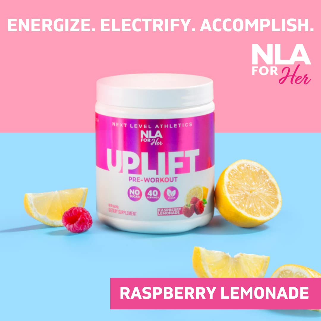 Uplift Pre-Workout for Women (30 Servings) -Raspberry Lemonade-Provides Clean NLA for Her uk supplements