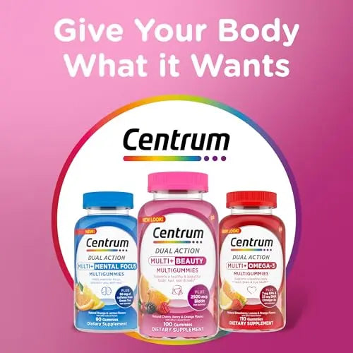 Centrum Multivitamin Gummy, 100 Count (Pack of 1) Centrum uk supplements