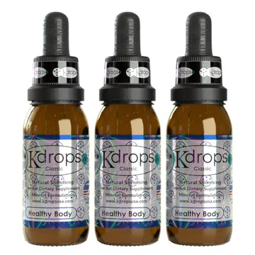 KDROPS CLASSIC - Powerful Fat Burner, Liquid Drops - 3 Month Treatment (Pack of 3) KDrops Classic uk supplements