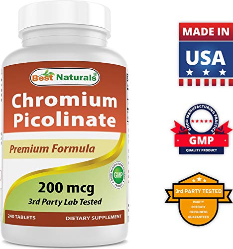 Best Naturals Chromium Picolinate Tablet, 200 mcg, 240 Count Best Naturals uk supplements