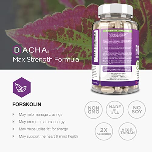 DACHA Natural Forskolin Max Strength Formula- 500mg Coleus Extract, Keto Diet Pills That DACHA uk supplements