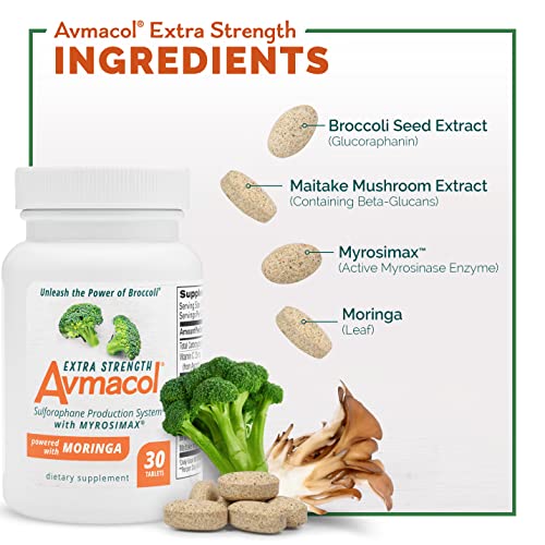 Avmacol Extra Strength #1 Researched Sulforaphane-Producing Brand for Detoxification Nutramax Laboratories uk supplements