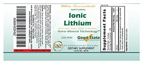 Good State Liquid Ionic Lithium Ultra Concentrate (10 drops equals 500 mcg Good State uk supplements