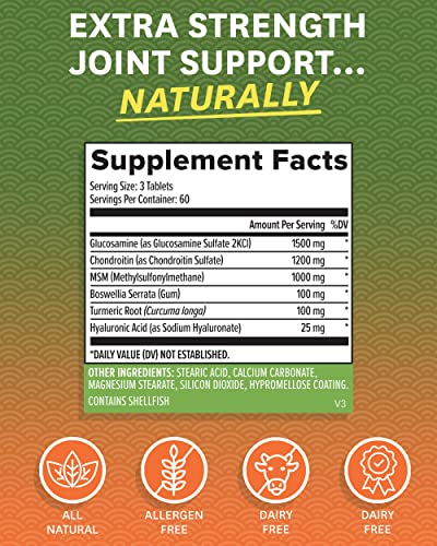 Zenwise Health Glucosamine Chondroitin MSM - Joint Support Supplement with Turmeric Zenwise Health uk supplements