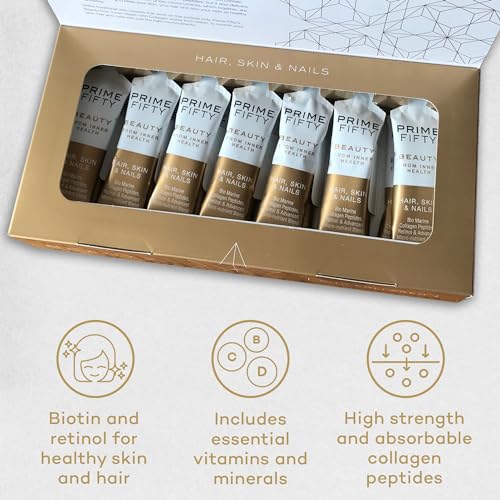 Prime Fifty Liquid Collagen 5,000mg, 14 x 15ml Sachets – Passion Fruit Flavour FutureYou Cambridge uk supplements