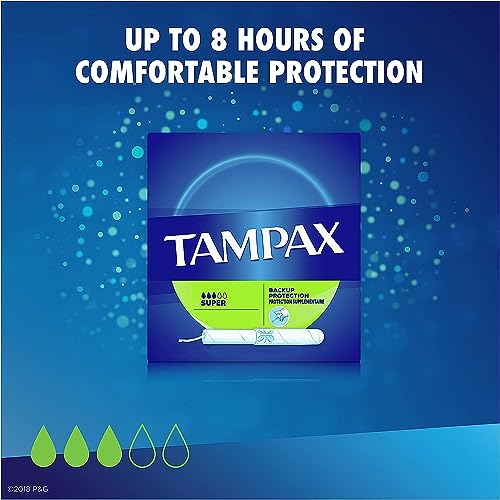 Tampax Tampons, Super Absorbency, Cardboard Applicator, Leakgaurd Skirt, Unscented, 20 Count Tampax uk supplements