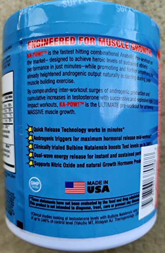 PREWORKOUT TESTOSTERONE BOOSTER - KA-POW! The Fastest Hitting ANABOLIC PRE HERO SUPPLEMENTS uk supplements