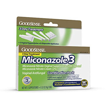GoodSense Miconazole Nitrate Vaginal Suppositories (200 mg) and Miconazole Nitrate Cream (2%) GoodSense uk supplements