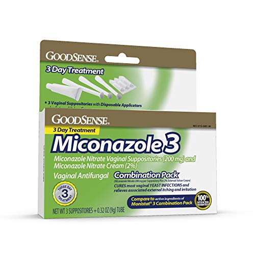 GoodSense Miconazole Nitrate Vaginal Suppositories (200 mg) and Miconazole Nitrate Cream (2%) GoodSense uk supplements