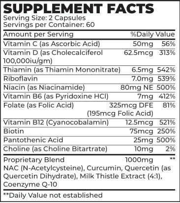 Restorio™ Metabolic Health Support Capsules - Liver & Inflammation Support - Hangover Prevention - Exercise Recovery - 120 Capsules Restorio uk supplements