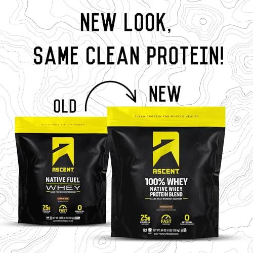 Ascent 100% Whey Protein Powder - Post Workout Whey Protein Isolate, Zero Artificial Flavors & Sweeteners Ascent uk supplements