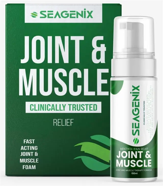 Seagenix Menthol Relief Muscle and Joint Foam - Magnesium Spray Menthol Formula - Joint and Muscle Relief – Relax Tight Muscles – Ease Muscle Cramps Fast - All Natural – Relief for Legs, Neck, Back. Seagenix uk supplements