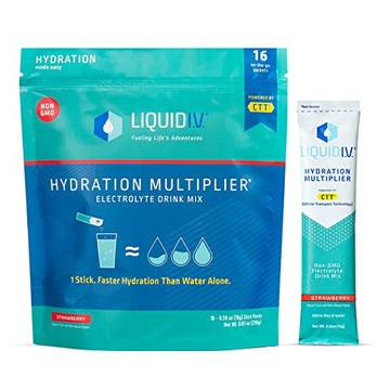 Liquid I.V. Hydration Multiplier - Strawberry - Hydration Powder Packets | Electrolyte Drink Liquid I.V. uk supplements