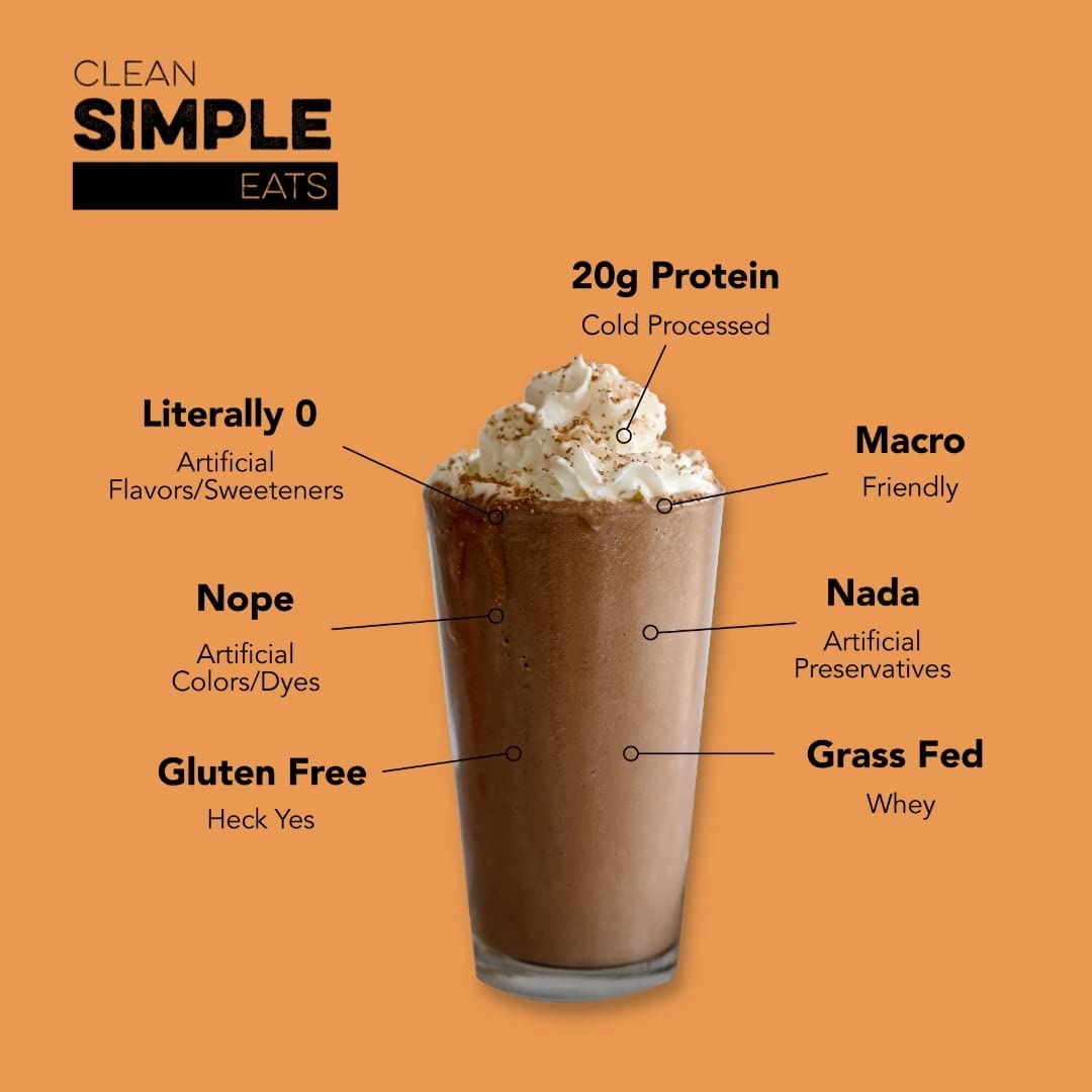 Clean Simple Eats Chocolate Peanut Butter Whey Protein Powder, Natural Sweetened Clean Simple Eats uk supplements