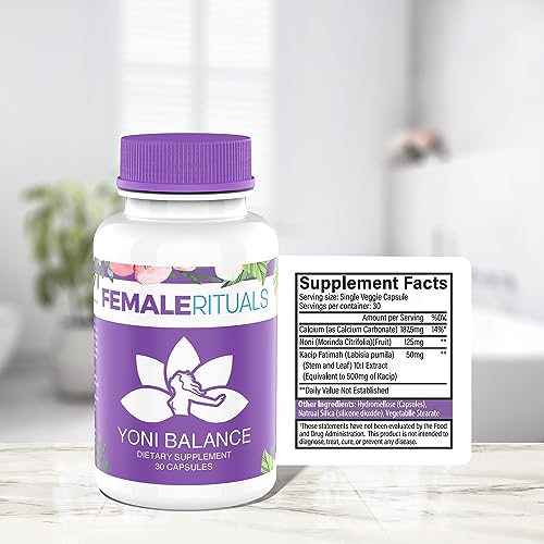 FEMALE RITUALS Yoni Balance Vaginal Tightening Pills 30 Pack - Vaginal Rejuvenation & Vagina Moisturizer FEMALE RITUALS uk supplements
