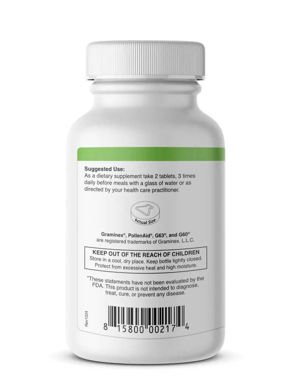 Graminex PollenAid Prostate Supplement: All Natural Prostate Support for Bladder Control & Urinary Tract Health, Rye Pollen Extract Made in USA, 200 Tablets (Pack of 2) Graminex uk supplements
