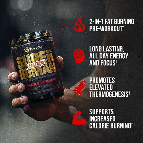 ALPHA LION Superhuman Burn 2-in-1 Metabolism Booster Pre Workout ALPHA LION uk supplements