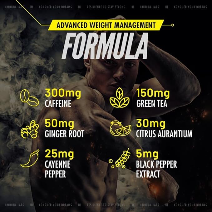 Iridium Labs Kimera Thermogenic Fat Burner - Weight Loss Supplement & Energy Booster Iridium Labs uk supplements