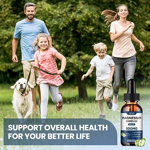 Triple Magnesium Complex Supplement-Magnesium Glycinate, Citrate, Malate Liquid dilib uk supplements