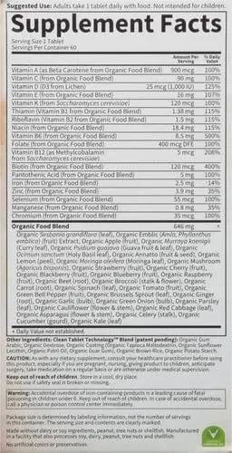 Garden of Life Organics Multivitamin for Women - Women's Once Daily Multi - Whole Food Multi with Iron,Biotin,Vegan Organic Womens Multivitamin Garden of Life uk supplements