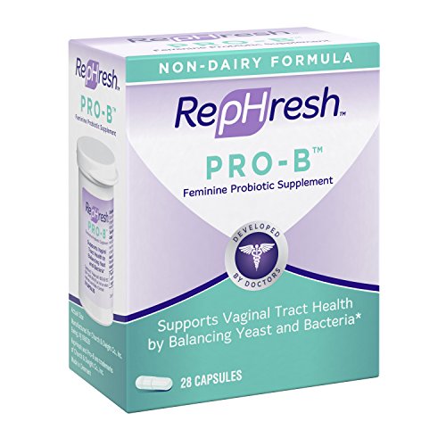 NEW RepHresh Pro-B Feminine Probiotic Supplement Non- Dairy Formula/Vegetarian Capsule, 28ct Rephresh uk supplements