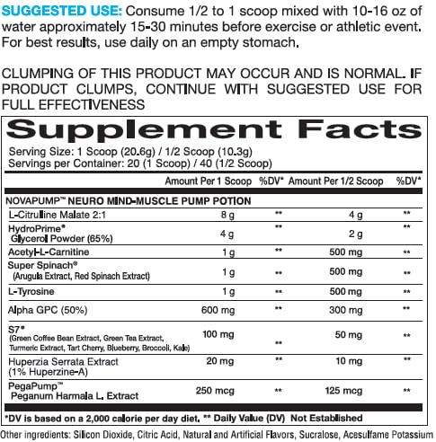 InnovaPharm NOVAPUMP Neuro (BlackBerry Mojito) Powder - 14.5 Ounces InnovaPharm uk supplements