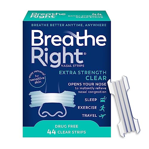 Breathe Right Nasal Strips | Extra Strength | Clear | For Sensitive Skin Breathe Right uk supplements