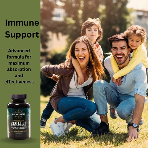 BUCKLEBURY Zeolite Micronized Smart Mineral Capsules - Supports Detox, Immune BUCKLEBURY uk supplements